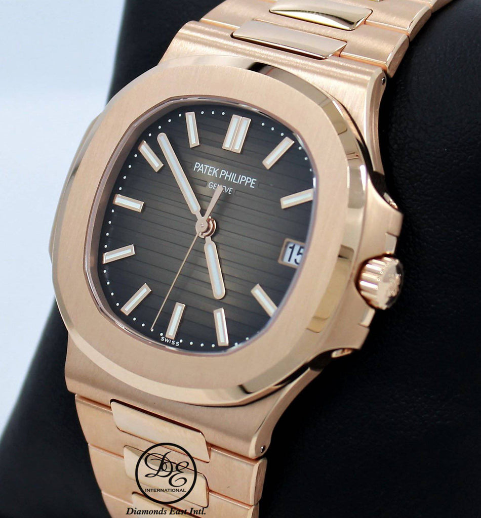 PATEK PHILIPPE Nautilus 5711R-001 18K Rose Gold Watch Box & Papers - Diamonds East Intl.