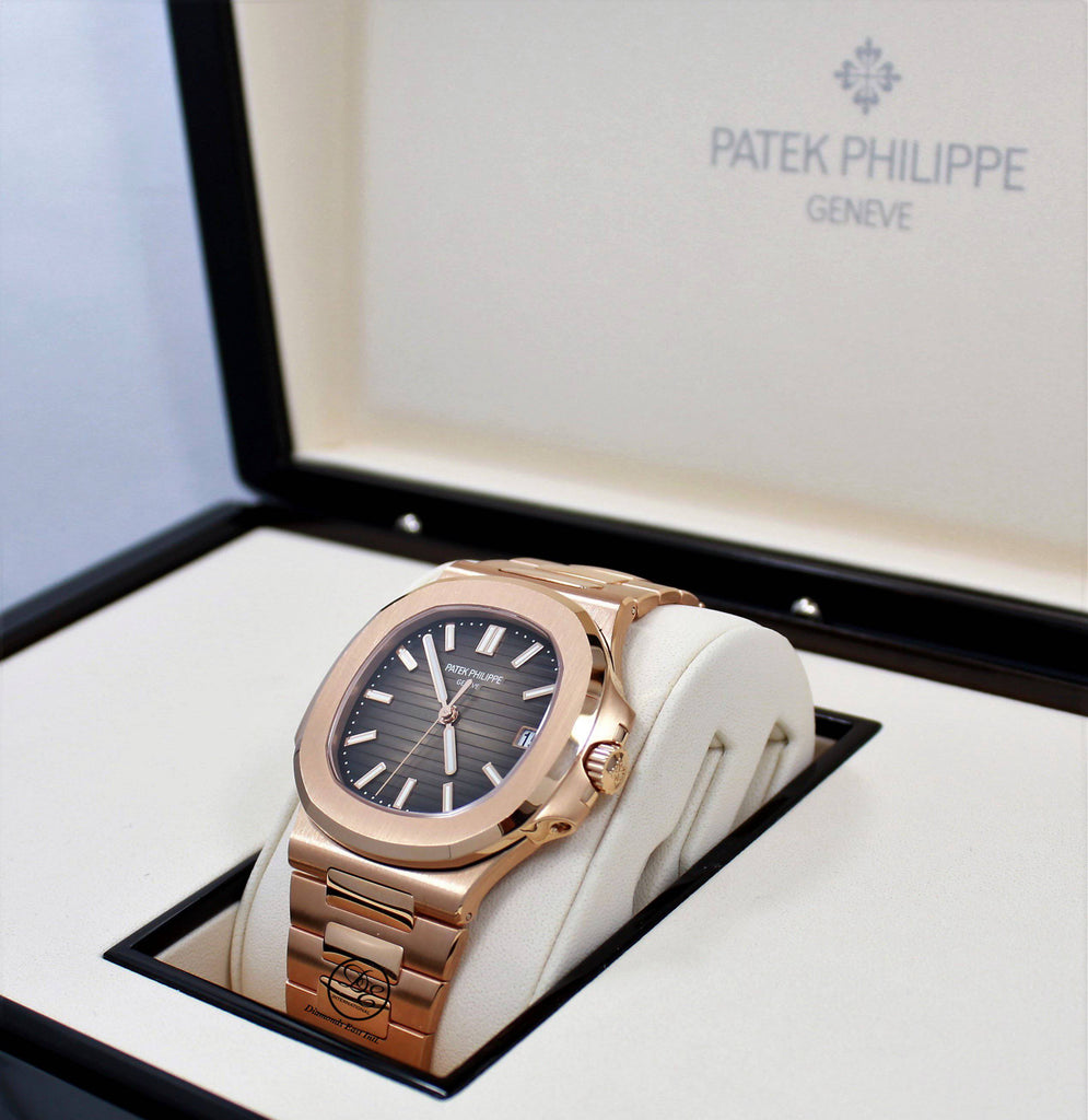 PATEK PHILIPPE Nautilus 5711R-001 18K Rose Gold Watch Box & Papers - Diamonds East Intl.