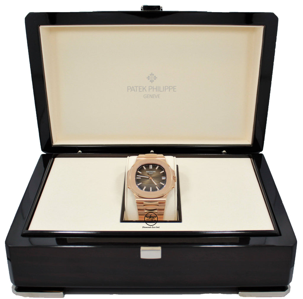 PATEK PHILIPPE Nautilus 5711R-001 18K Rose Gold Watch Box & Papers - Diamonds East Intl.