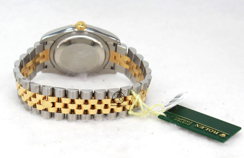 Rolex Datejust 116233 18K Yellow Gold/SS Gold Factory MOP Roman Dial - Diamonds East Intl.