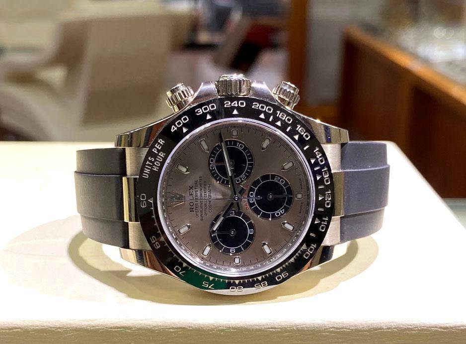 Rolex Daytona 18K White Gold 116519LN OysterFLEX Perpetual Cosmograph BOX/PAPER - Diamonds East Intl.