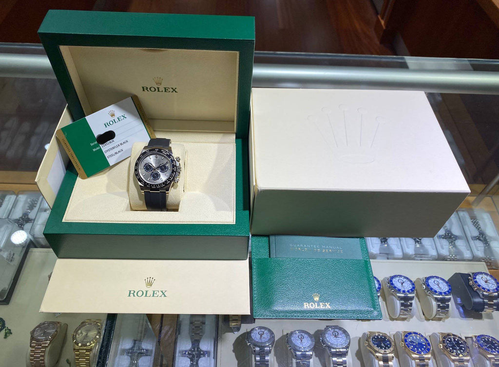 Rolex Daytona 18K White Gold 116519LN OysterFLEX Perpetual Cosmograph BOX/PAPER - Diamonds East Intl.