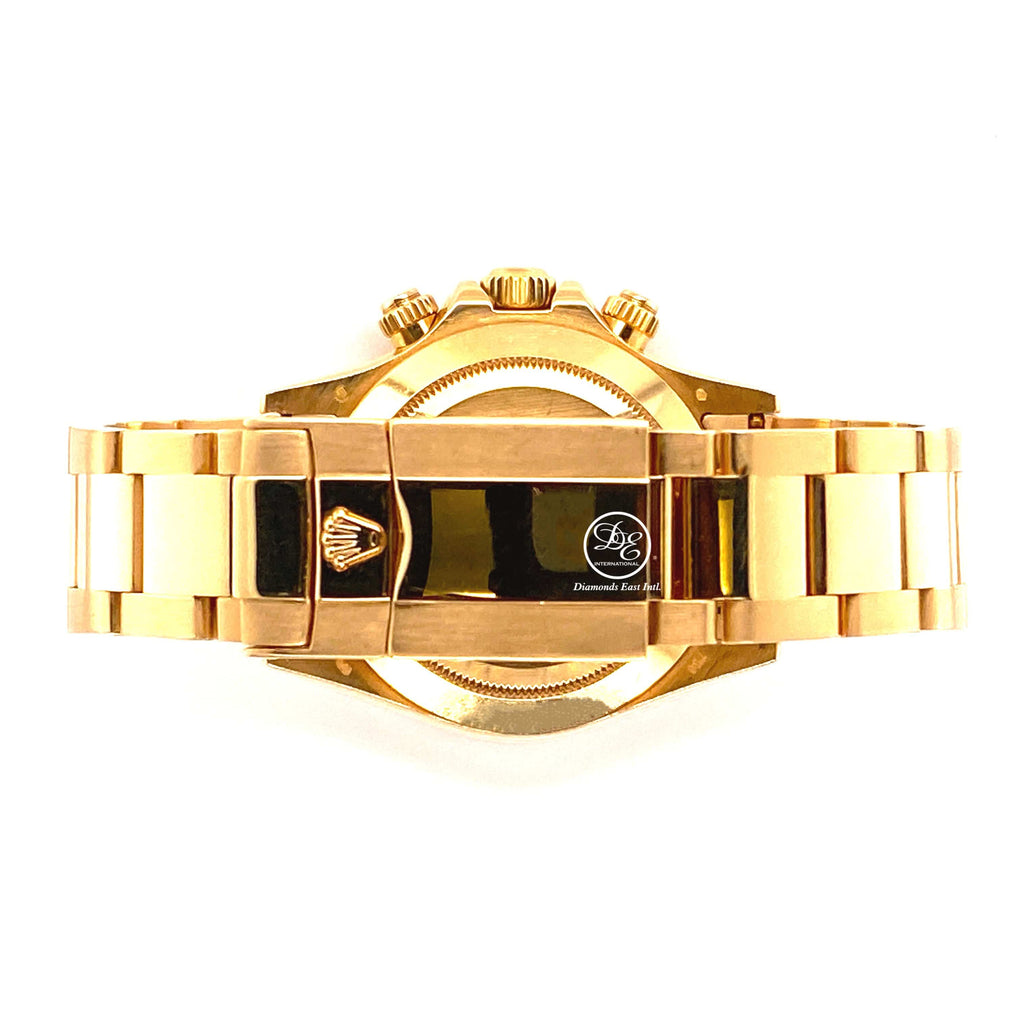Rolex Daytona 116528 18K Yellow Gold White Dial  Oyster Perpetual Cosmograph Watch - Diamonds East Intl.