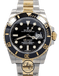 Rolex Submariner Date 116613LN Oyster Perpetual 18k Yellow Gold/ SS Black Ceramic - Diamonds East Intl.