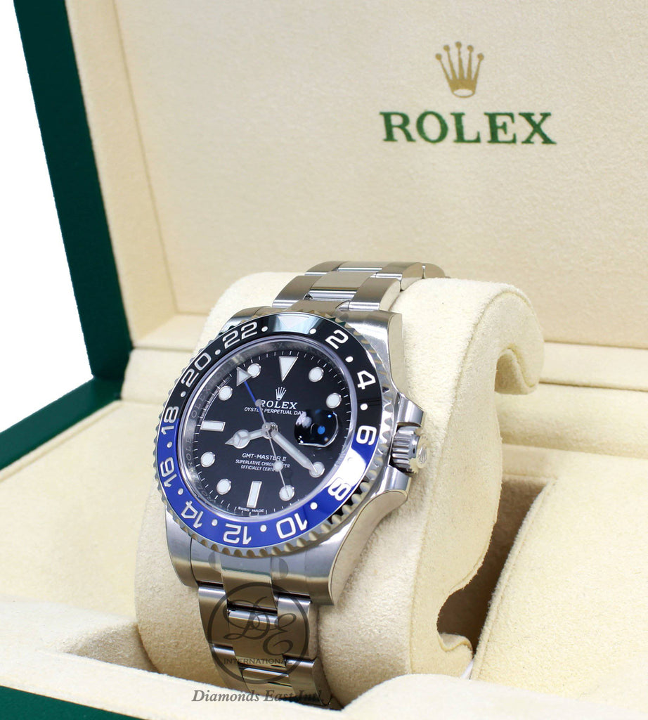 Rolex Oyster Perpetual GMT-Master II Date 116710 BLNR BATMAN UNWORN - Diamonds East Intl.