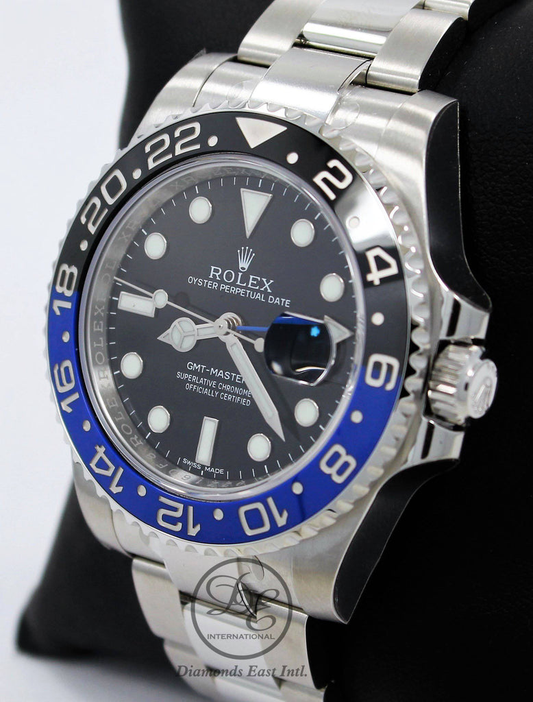 Rolex Oyster Perpetual GMT-Master II Date 116710 BLNR BATMAN UNWORN - Diamonds East Intl.