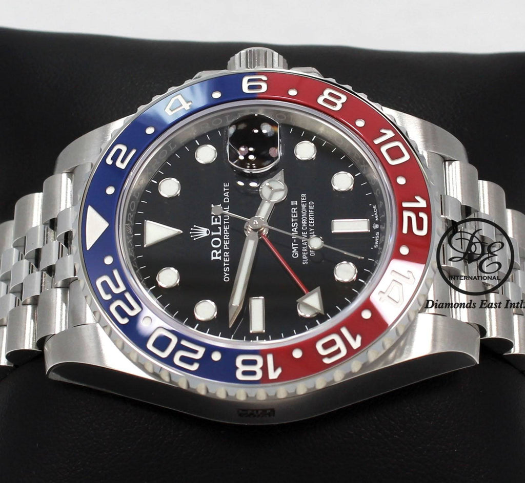 Rolex Oyster Perpetual GMT-Master II Date 126710 BLRO Pepsi (Unworn) - Diamonds East Intl.