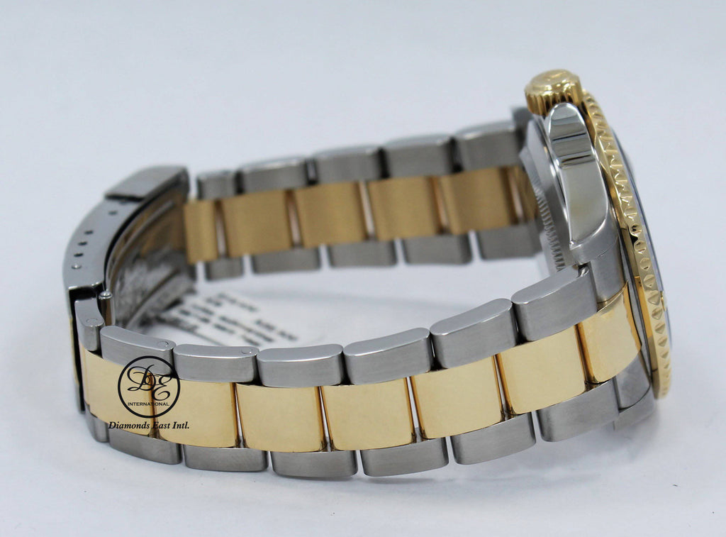 Rolex Submariner 16613T 18k Yellow Gold/SS Factory Serti Blue Sapphires Diamonds BOX/PAPERS - Diamonds East Intl.