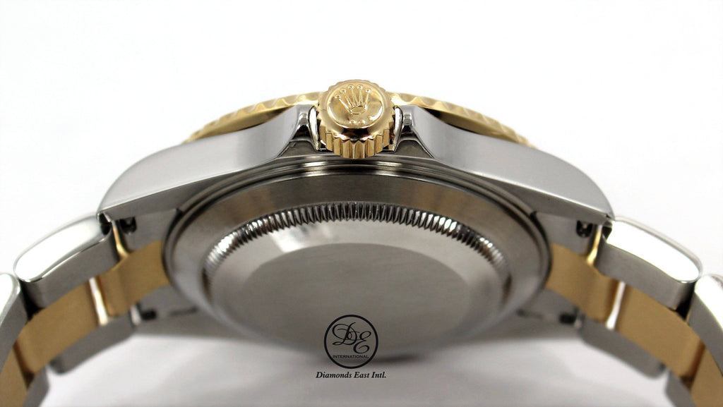 Rolex Submariner 16613T 18k Yellow Gold/SS Factory Serti Blue Sapphires Diamonds BOX/PAPERS - Diamonds East Intl.