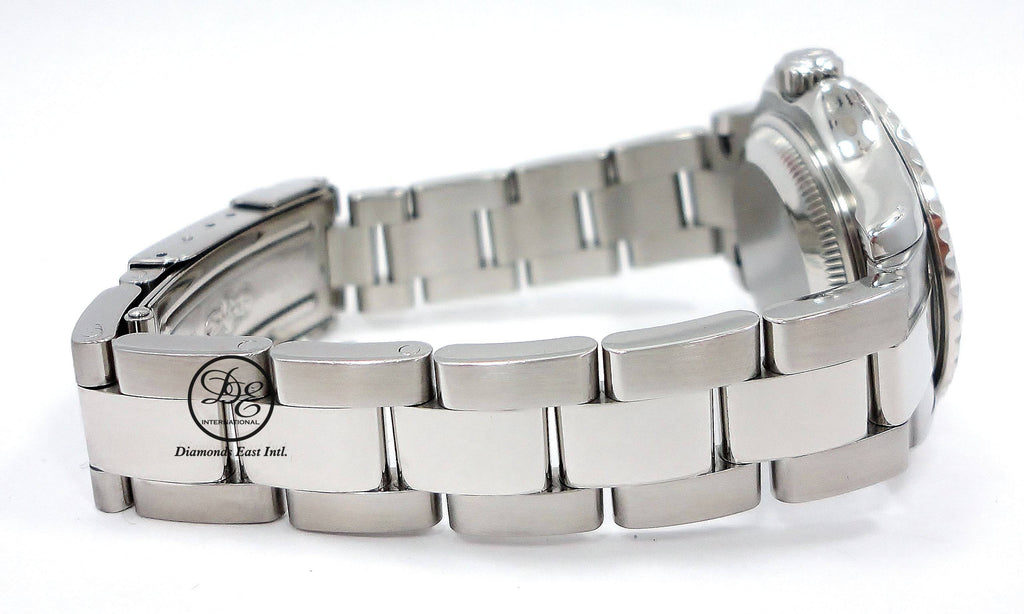 ROLEX LADY'S YACHT-MASTER 169622 PLATINUM BEZEL OYSTER PERPETUAL - Diamonds East Intl.