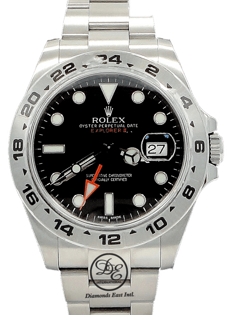 Rolex Oyster Perpetual Explorer II 216570 Black Dial (Unworn) - Diamonds East Intl.