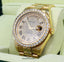 Rolex Day-Date II President 218238 18K Yellow Gold Pave Diamond Dial 3.25ct Bezel - Diamonds East Intl.