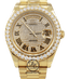 Rolex Day-Date II President 218238 18K Yellow Gold Pave Diamond Dial 3.25ct Bezel - Diamonds East Intl.