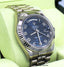 Rolex DAY DATE II President 218239 18k White Gold Rare Blue Wave Dial BOX & PAPERS - Diamonds East Intl.