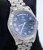 Rolex DAY DATE II President 218239 18k White Gold Rare Blue Wave Dial BOX & PAPERS - Diamonds East Intl.