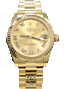 Rolex President 178278 Datejust 31mm 18K Yellow Gold Champagne Dial Box/Papers