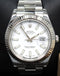 Rolex Datejust II 116334 41mm White Dial 18K White Gold Fluted Bezel Watch MINT - Diamonds East Intl.