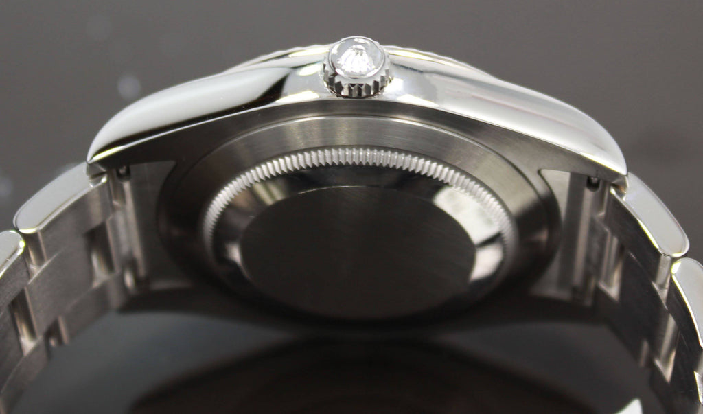 Rolex Datejust II 116334 41mm White Dial 18K White Gold Fluted Bezel Watch MINT - Diamonds East Intl.