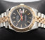 Rolex Datejust 116261 Turn-O-Graph Black Dial SS/ 18K Rose Gold Jubile Band Watch - Diamonds East Intl.
