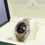 Rolex Datejust 116261 Turn-O-Graph Black Dial SS/ 18K Rose Gold Jubile Band Watch - Diamonds East Intl.