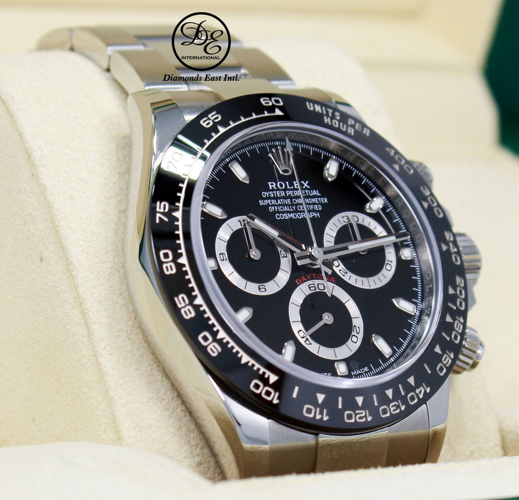 Rolex Daytona 116500LN Chrono Oyster Black Ceramic Bezel Watch BOX/PAPER *MINT* - Diamonds East Intl.