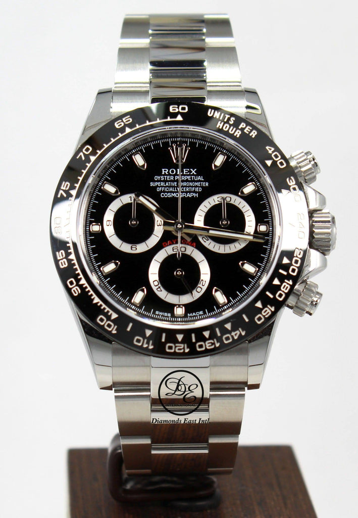 Rolex Daytona 116500LN Chrono Oyster Black Ceramic Bezel Watch BOX/PAPER *MINT* - Diamonds East Intl.