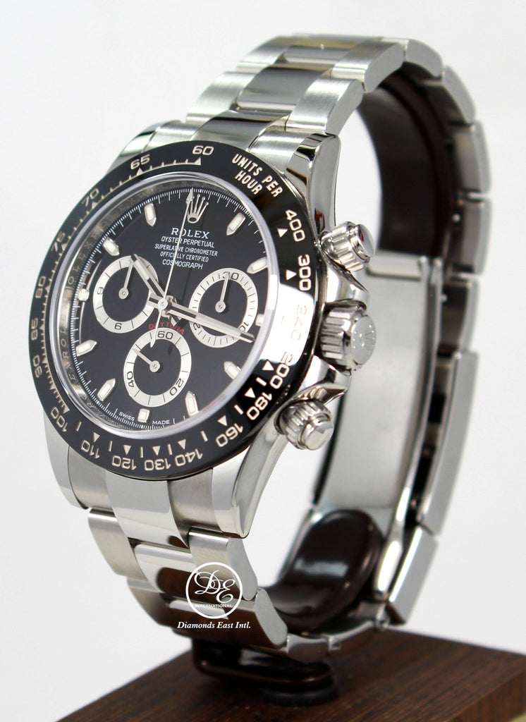 Rolex Daytona 116500LN Chrono Oyster Black Ceramic Bezel Watch BOX/PAPER *MINT* - Diamonds East Intl.