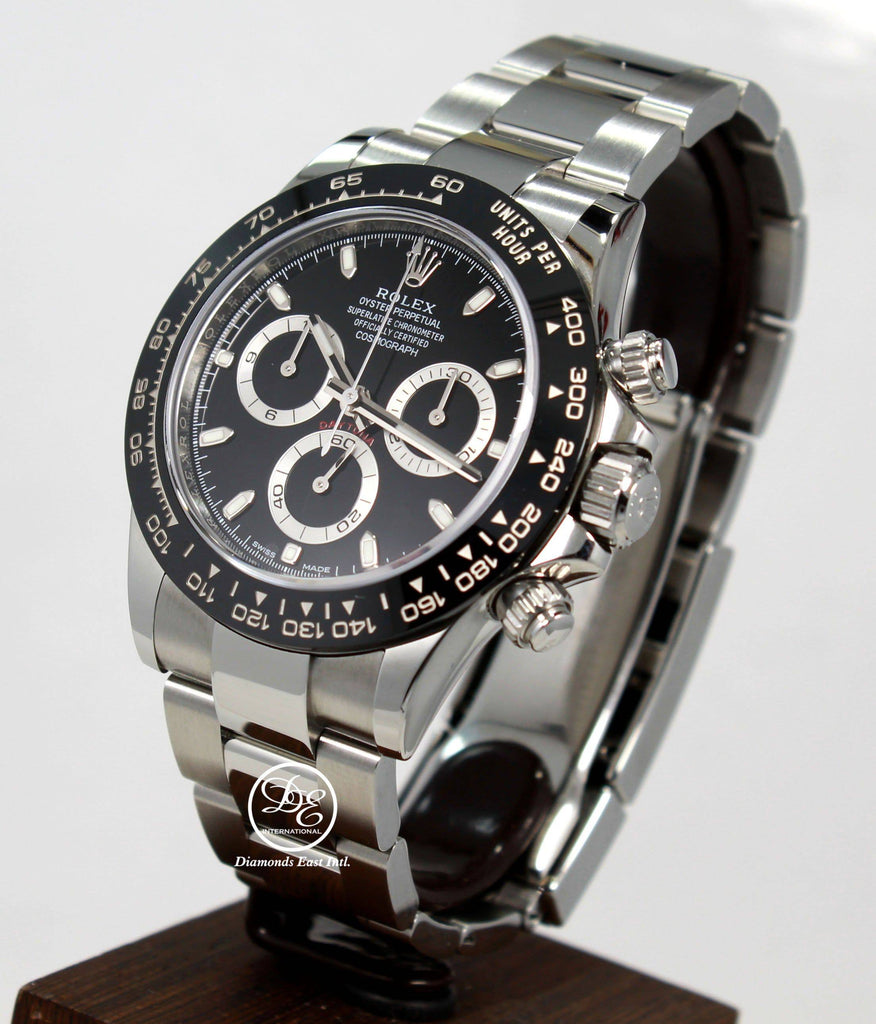 Rolex Daytona 116500LN Chrono Oyster Black Ceramic Bezel Watch BOX/PAPER *MINT* - Diamonds East Intl.