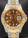 Rolex GMT-MASTER II 16713 Root Beer Two Tone Jubilee 18K Yellow Gold/Steel Watch - Diamonds East Intl.