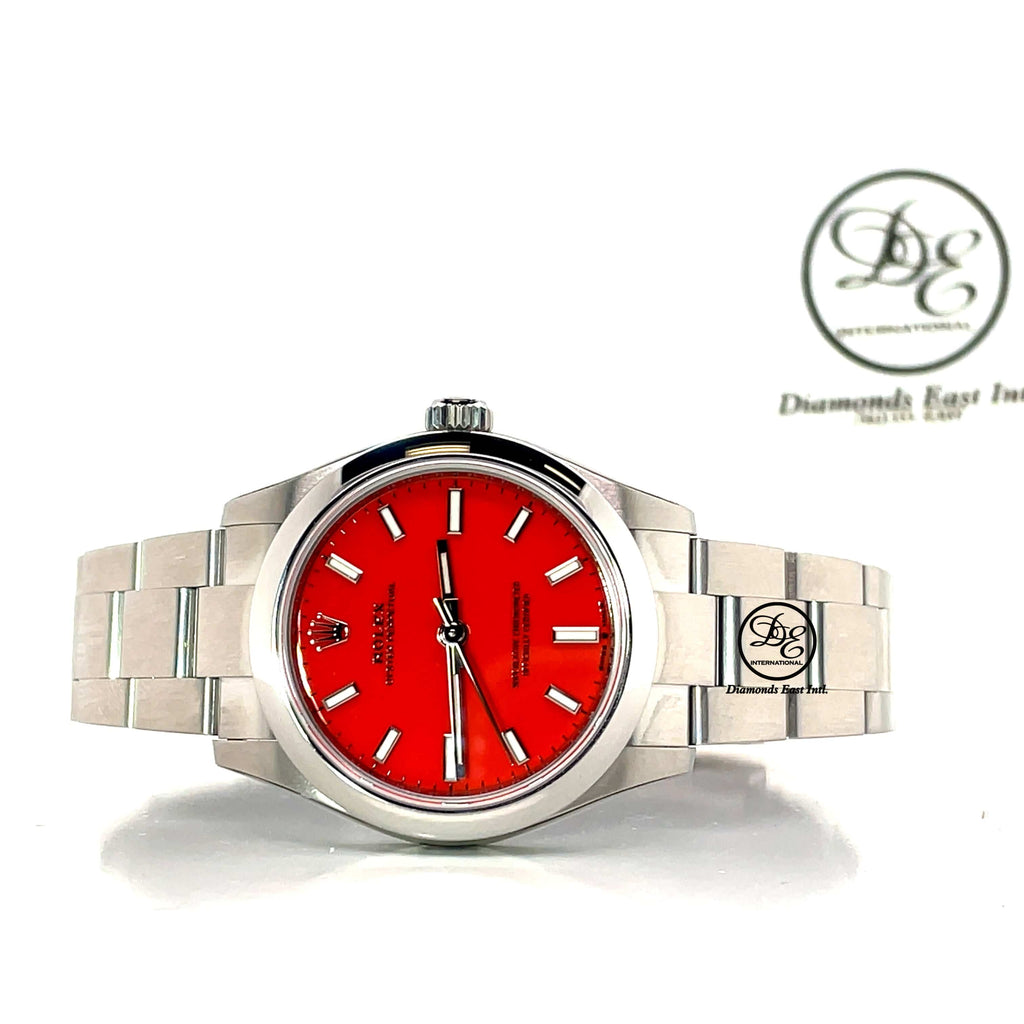 Rolex Oyster Perpetual 31mm 277200 Red Dial Unworn - Diamonds East Intl.