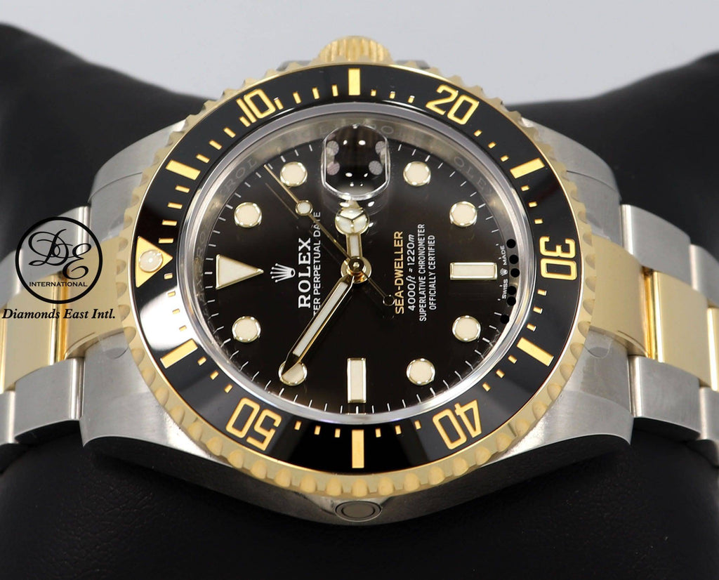 Rolex Sea-Dweller 126603 18K Yellow Gold  Oyster Steel 43mm Black Ceramic Bezel Box Papers UNWORN - Diamonds East Intl.