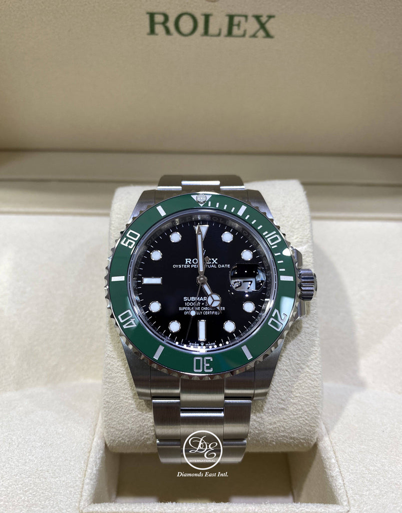 Rolex Submariner Kermit 126610LV Date Oyster Steel Ceramic Bezel Watch UNWORN - Diamonds East Intl.
