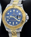 Rolex Yacht-Master 16623 2Tone Oyster 18K Yellow Gold & SS Blue Dial Watch - Diamonds East Intl.