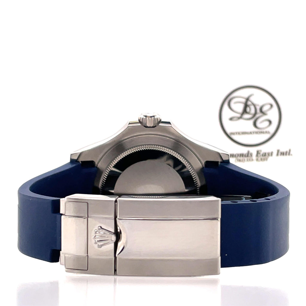Rolex Yacht-Master 40 116622 Blue Dial Platinum Bezel with Blue Rubber-B - Diamonds East Intl.