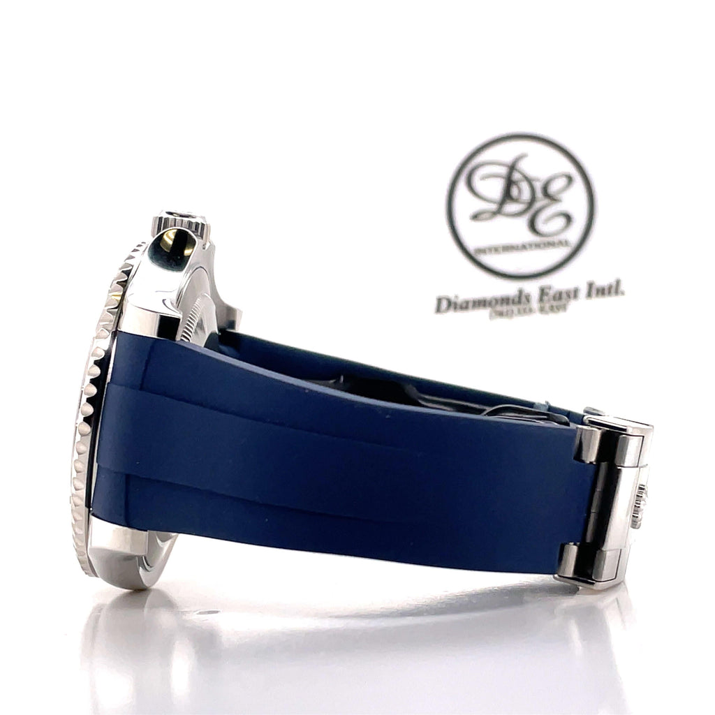 Rolex Yacht-Master 40 116622 Blue Dial Platinum Bezel with Blue Rubber-B - Diamonds East Intl.
