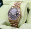 Rolex President Day-Date 118235 New Style 18K Rose Gold Factory Rare Chocolate Wave Dial MINT - Diamonds East Intl.