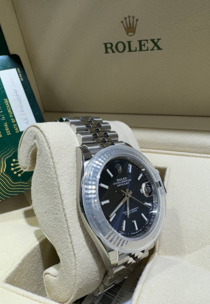 Rolex DateJust 41 126334 Blue Stick Jubilee Steel Unworn Box and Papers - Diamonds East Intl.