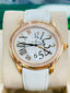 Audemars Piguet Millenary 18K Rose Gold Factory Diamonds Bezel MOP Watch 77301OR.ZZ.D015CR.01 MINT