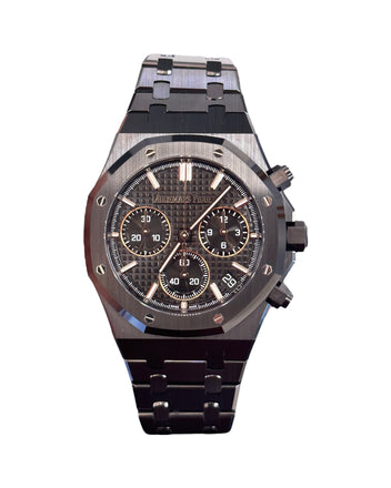 Audemars Piguet Royal Oak Chronograph 26240CE.OO.1225CE.01 50th Anniversary Black Ceramic Unworn B/P - Diamonds East Intl.