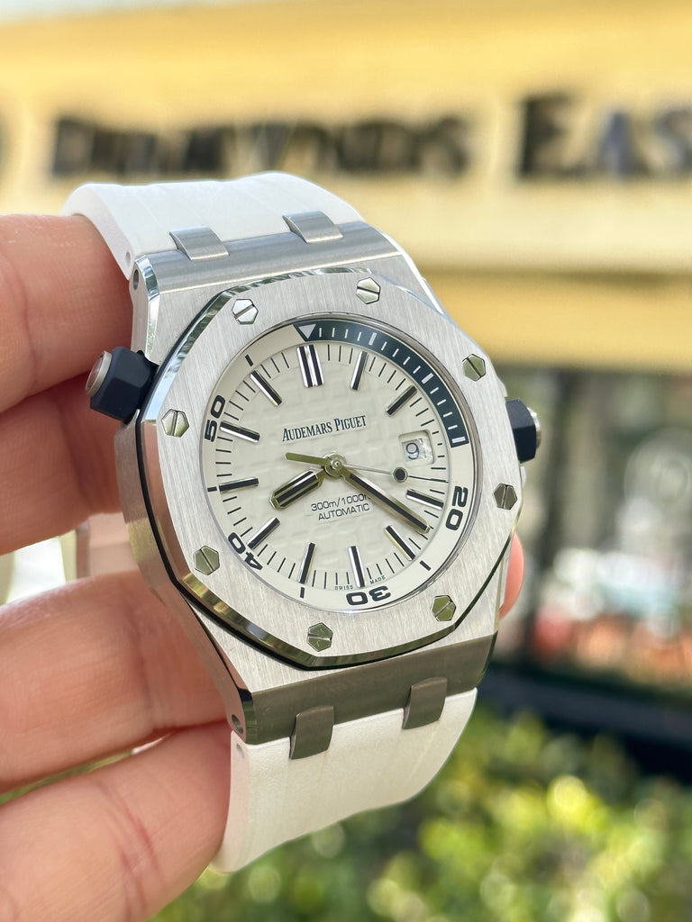 15710 Audemars Piguet Royal Oak Offshore Diver 15710ST.OO.A010CA.01 Box And ...