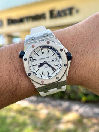 Audemars Piguet Royal Oak Offshore Diver 15710ST.OO.A010CA.01 Box And Papers PreOwned - Diamonds East Intl.
