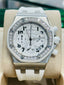 Audemars Piguet Royal Oak Offshore Chronograph 37mm FACTORY DIAMOND BEZEL White Dial 26048SK.ZZ.D010CA.01