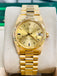 Rolex Datejust President 31 6827 Yellow Gold Champagne Dial Box & Papers MINT