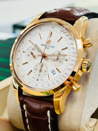 Breitling Transocean Chronograph  RB015212/G738 PreOwned Box & Card - Diamonds East Intl.