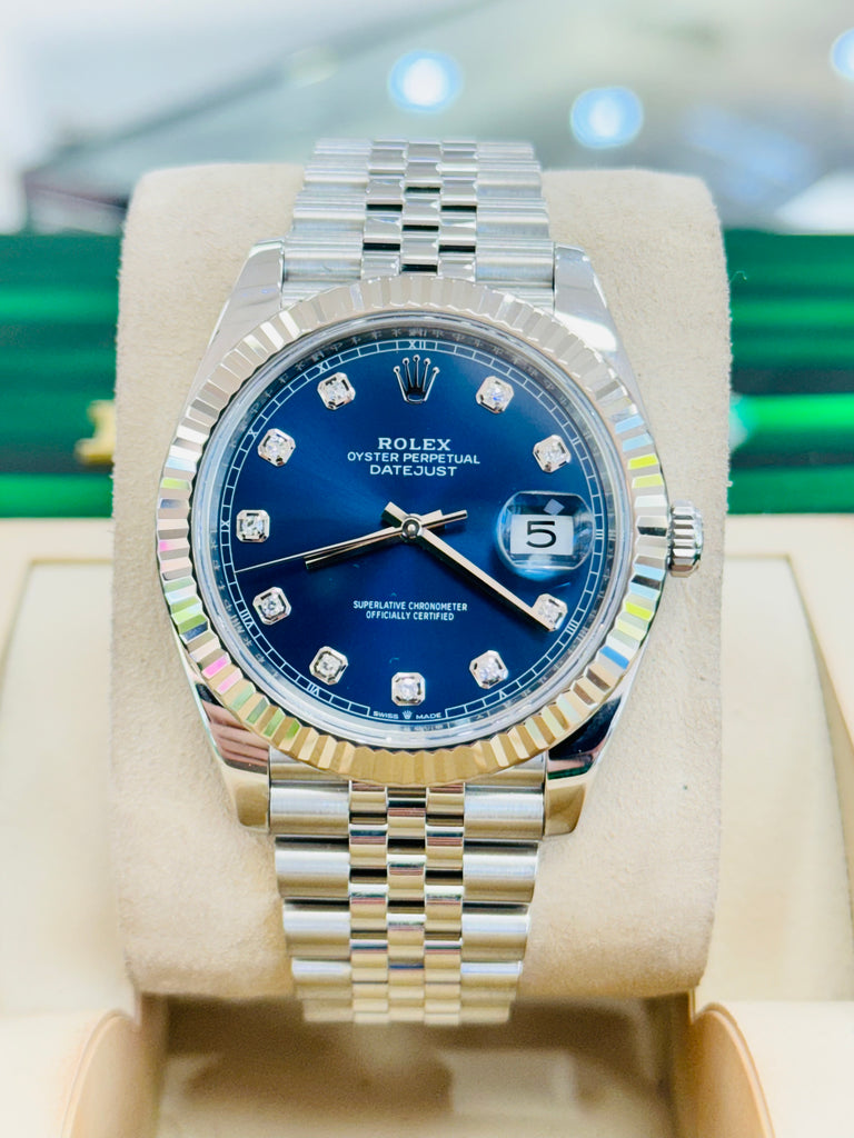 Rolex Datejust 41 126334 Jubilee Bracelet Factory Blue Diamond