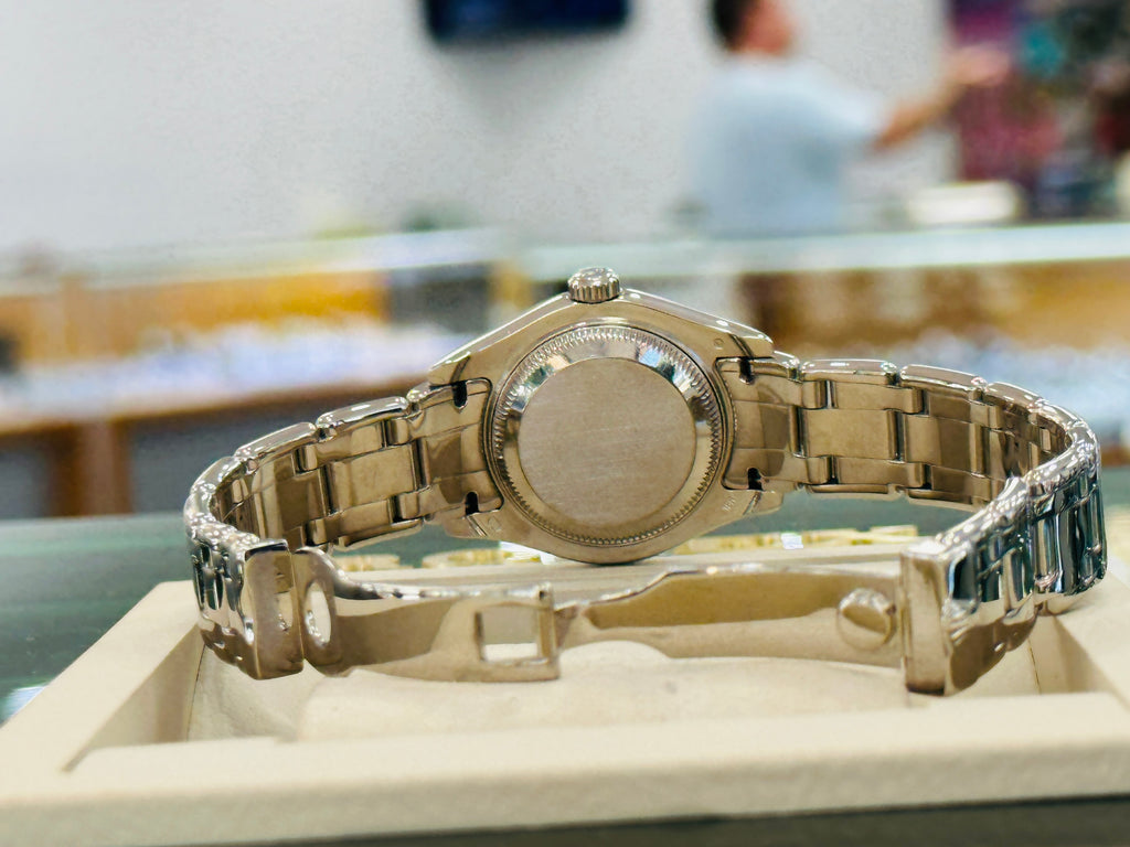 Rolex Pearlmaster Masterpiece Datejust 80359 Factory Diamonds Tahitian MOP Dial Watch MINT - Diamonds East Intl.