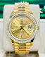 Have one to sell? Sell now Rolex Day-Date President 18k Yellow Gold 228238 Custom 3.50ct Diamond Bezel BOX/PAPERS MINT