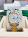 Rolex Datejust 36 116233 Jubilee Stainless & 18K Yellow Gold Custom Diamond Mother Of Pearl Dial MINT