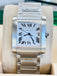 Cartier Tank Française WSTA0067 36.7mm Large Silvered Roman Dial  Box and Papers Unworn