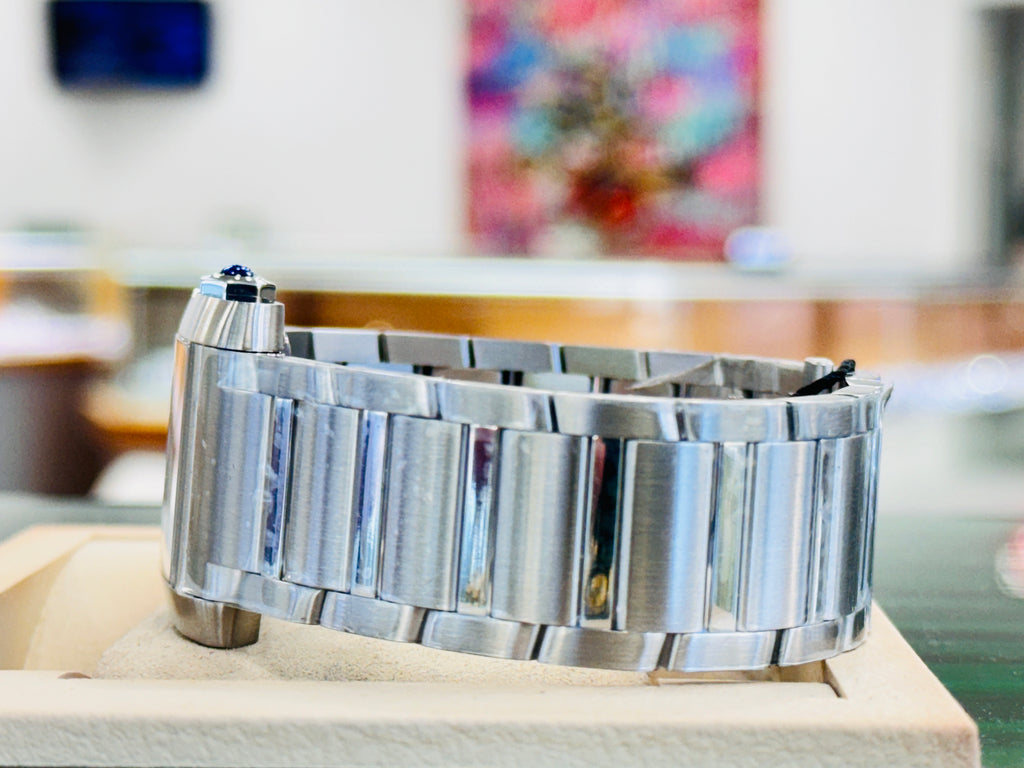 Cartier Tank Française WSTA0067 36.7mm Large Silvered Roman Dial  Box and Papers Unworn